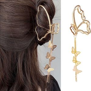 Gold Butterfly Hair Clip